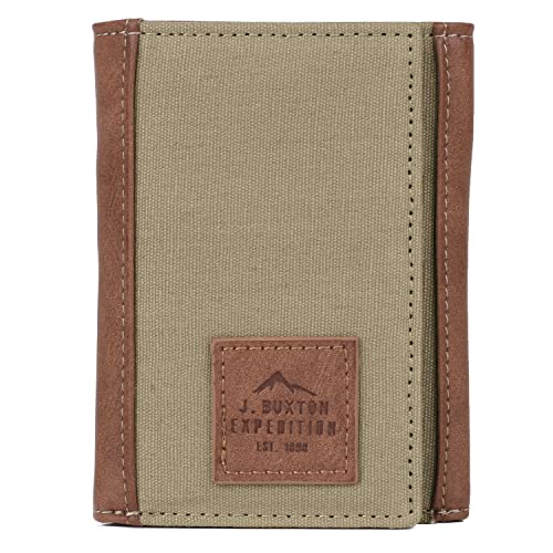 J. Buxton Expedition II Huntington Gear RFID Three-Fold Olive