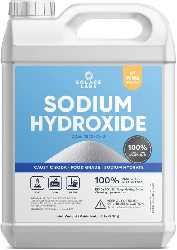 Sodium Hydroxide 100 Pure Lye, Caustic Soda All Purpose, Food