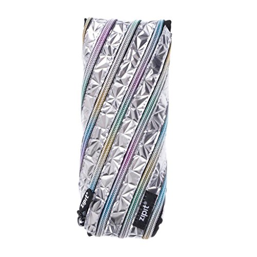 Preisvergleich Produktbild ZIPIT Großes Stifteetui Metalloptik, Silber