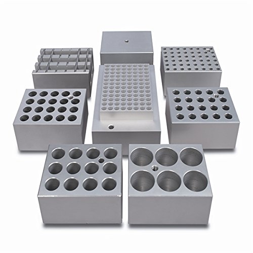 Techne SHT1/10 Aluminum Block for 10 mm Tube, 20 Holes, 10.5 x 47 mm