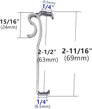 Valance Clips 6pcs 2-1/2'' Window Blinds Hidden Clip Clear Plastic for Horizontal Blinds Valance Retainer Holder