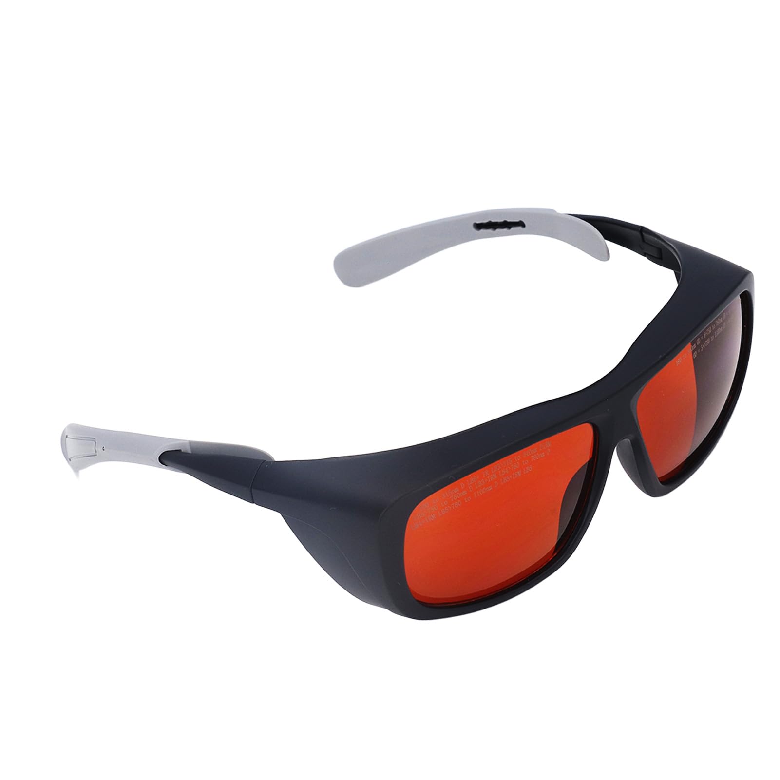 FTVOGUE Gafas de Seguridad para Láser, Gafas de Protección Láser para PC de 180 a 540 Nm y de 750 a 1100 Nm 18% VLT Respuesta Rápida a la Luz para Uso en Talleres de Laboratorio de Técnicos de Fibra
