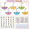 kapitomanio 30 Set Spring Crafts for Kids Make You Own Umbrella Paper Ornaments for Spring Classroom Activities, March DIY Crafts Kits for School Home Party Supplies #5