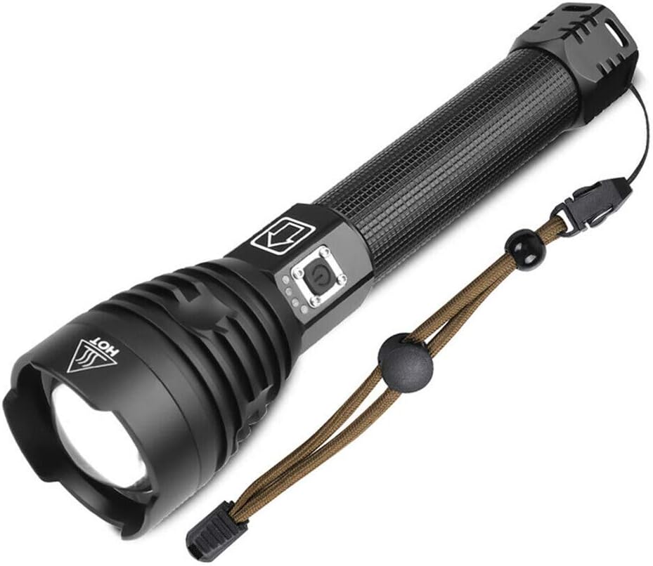 NAMINA 160000LM Most Powerful XHP90 LED Flashlight Brightest Zoom Torch P90 Type C USB ( Updated Version)