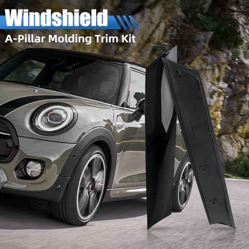 Windshield Post Trim A Pillar Molding Cover Compatible with Mini Cooper R55 R56 R57 2007-2015,Driver &Passenger Side Replaces 51137272583 51137272584 by MOJIOO - Image 5