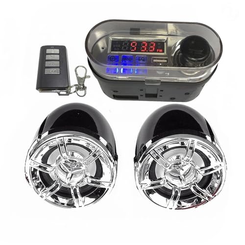 Parlante de Manubrio para Motocicleta Audio 12V MP3 FM