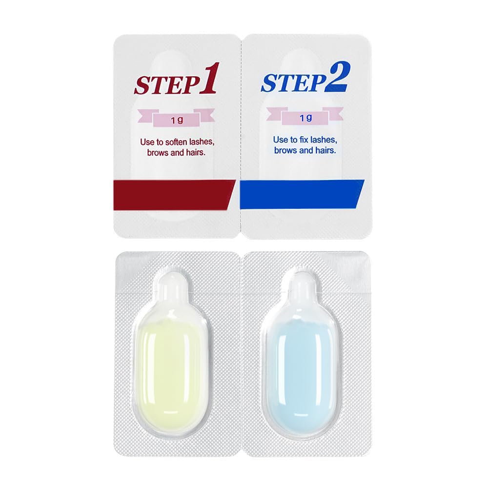 Lash Lift Kit, 2 in 1 Brow Lamination Eyelash Perm Kit, Lash Perm Kit for Natural Lash Lift and Brow Enhancement, Fast Eyelash Lifting and Brow Enhancement at Home, Kit for Women 2×5 Packs