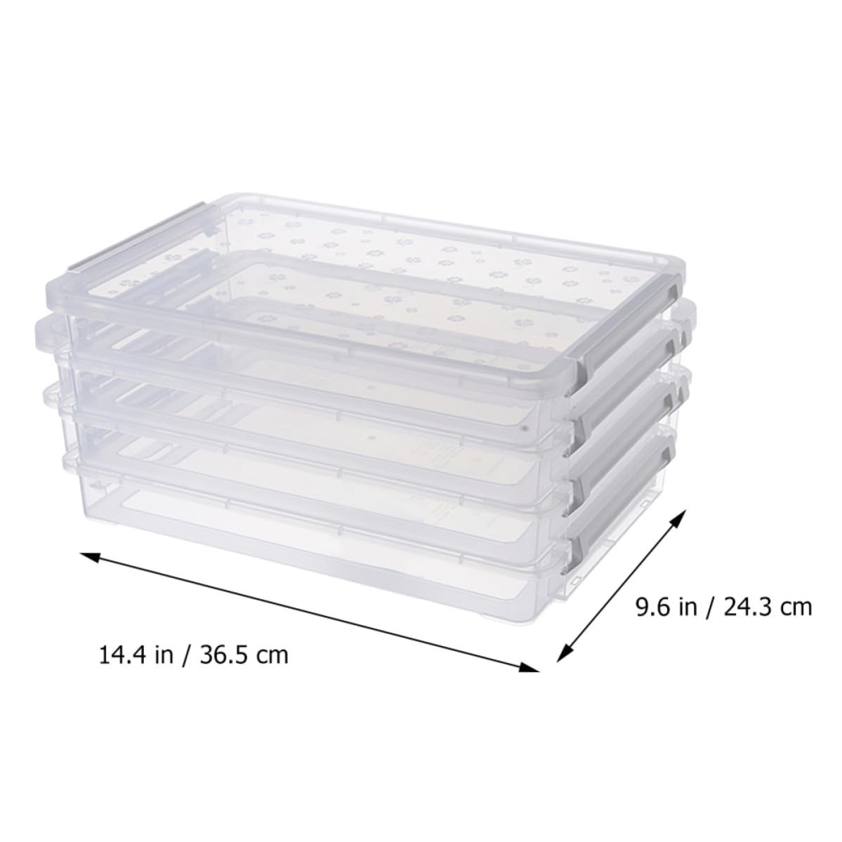 Ipetboom Scatola Trasparente per Documenti in Plastica Pp Multistrato, Resistente All'acqua e Portatile, Organizer per Ufficio e Soggiorno per Riviste e Fogli