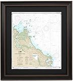 Framed Nautical Map 13269 : Cohasset and Scituate Harbors- Poster Size. Handmade in USA