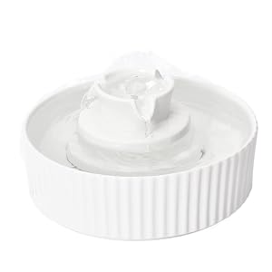 Pet Water Bottles Pet Water Dispenser Ceramic Cake Cycle Automatically Cat Dog Birdbath for Power Supply Water Supply