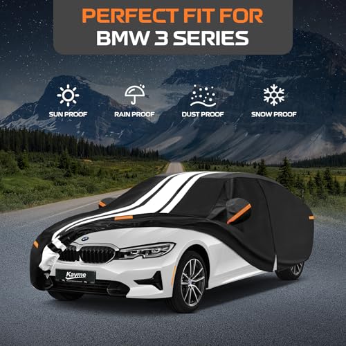 Image of Kayme Heavy Duty Car Cover Custom Fit for BMW 3 Series