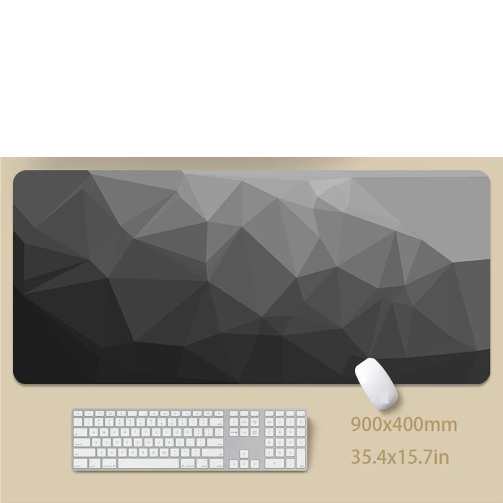 Repose-poignet pour clavier Tapis de souris bord verrouillage grand tapis en caoutchouc naturel imperméable bureau clavier(Color1,1000x550x3mm)