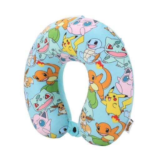 Image of Bioworld Pokemon Pikachu 2-Piece Eye Mask & Neck Pillow Travel Set