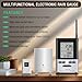 Wireless Rain Gauge Outdoor, Digital Rain Gauges Outdoors Best Rated with Thermometer,Accurate automatic Self Emptying Rain Measure Gauge for Yard, Freeze Proof Remote Electronic Rain Water Meter