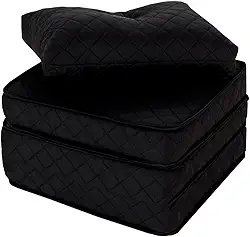 Puff Colchonete Dobrável/Sofa 3 em 1 Espuma D33 + Travesseiro Solteiro BF Colchões