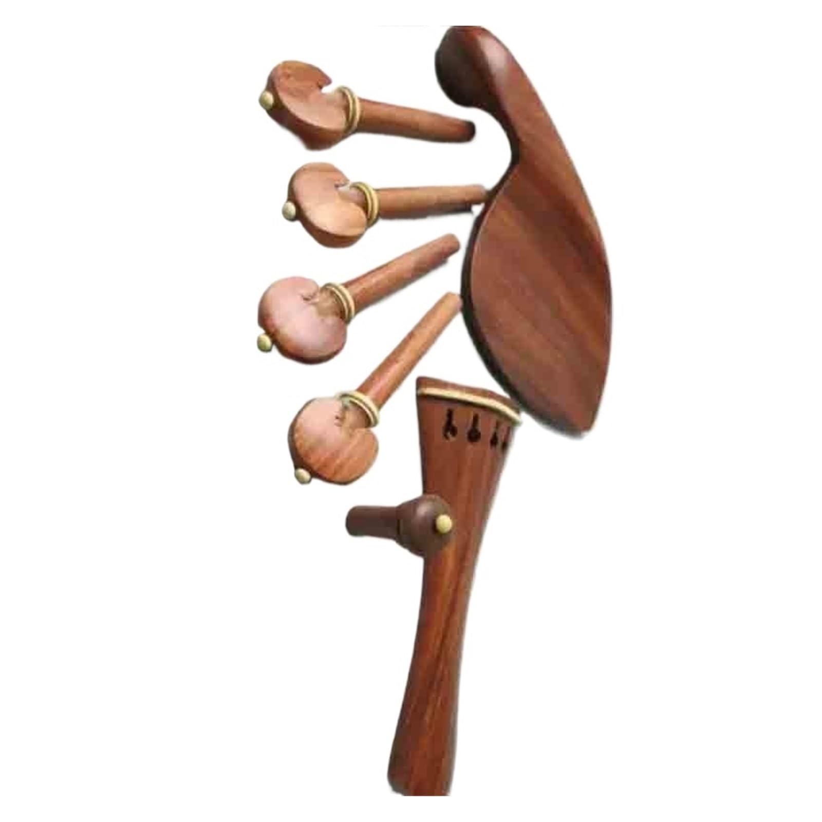 Zubehör Für Streichinstrumente 2 Sätze Mit 4/4 Violinenteilen Und Zubehör Aus Palisander Und Buchsbaum
