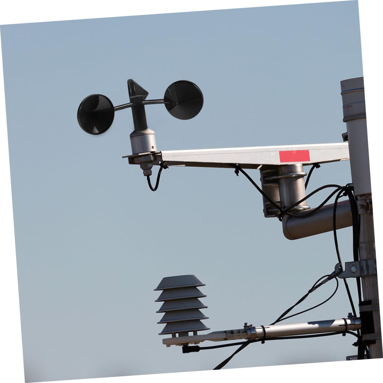 Yardenfun 3 Stück Windsensor Gehäuse Windgeschwindigkeitssensor Windmessgerät Ersatz Anemometerbecher Abs Robust Wetterfest Für Außendekor Terrasse Garten
