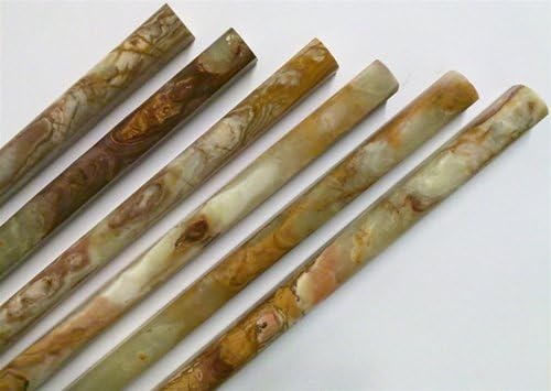Multi Green Onyx Pencil Decorative Bullnose Molding Trims 3/4" x 12" Matching With Our Mosaic Tiles