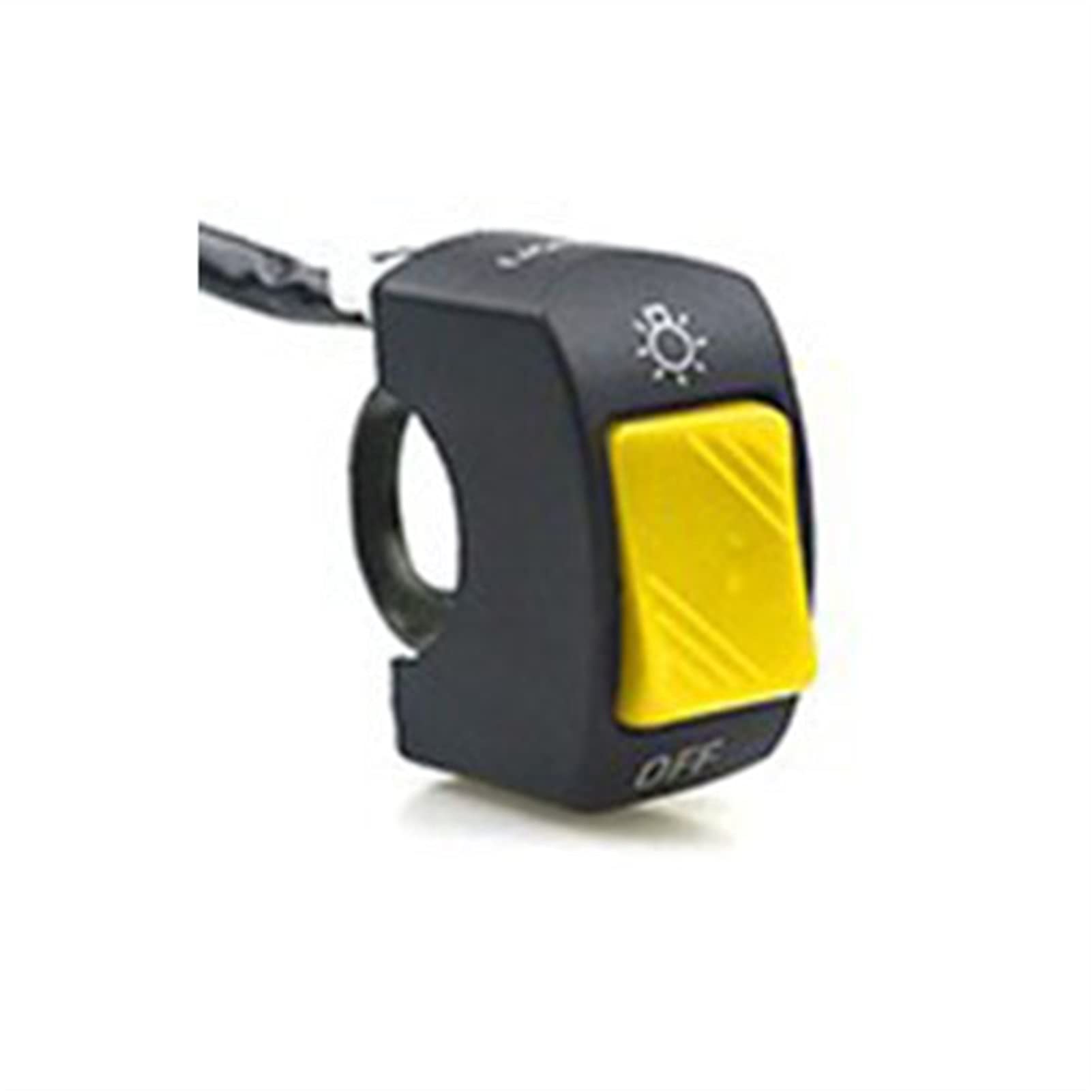 Interrupteur de guidon moto 22mm étanche bouton poussoir 12V pour phares LED adicionnels