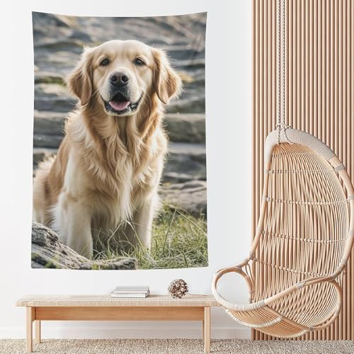 Tapisserie Golden Retriever vintage pour célébrer votre passion