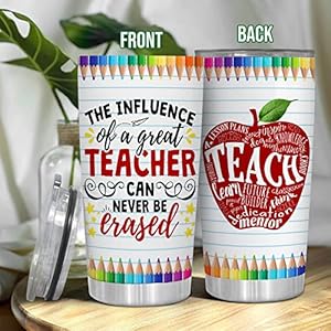 TEEZWONDER Teacher Appreciation Gifts for Women - 20 Oz Stainless Steel Insulated Coffee Tumbler With Lid - Teachers Day Graduation Appreciation Week Birthday Thank You Gifts for Teachers Women TEEZWONDER Teacher Appreciation Gifts for Women 20 Oz Stainless Steel Insulated Coffee Tumbler With Lid Teachers Day Graduation Appreciation Week Birthday Thank You Gifts for Teachers Women