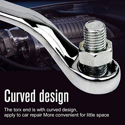 Laoa Ratcheting Wrench Open End Flexible Gear Ratchet Wrench Multi Purpose Labor-Saving Hand Tool,24Mm #TOP4