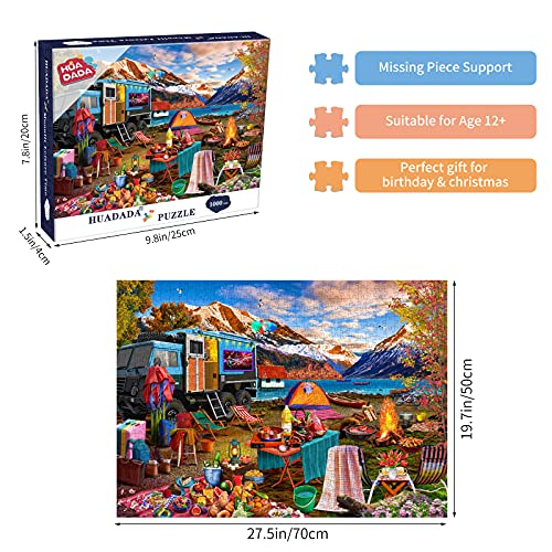 Erwachsene 1000 Teile für Puzzles,Puzzle 1000 Teile,Home Decoration Puzzle,Wilderness Tour (70 * 50cm) – Bild 4