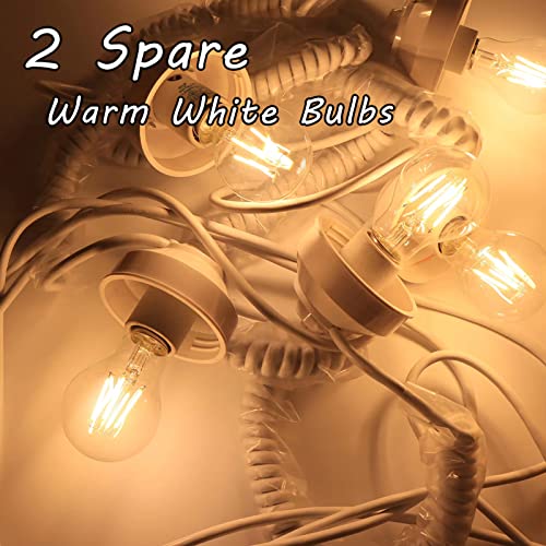 Encoidoz 27.5Ft Outdoor Globe Patio String Lights - 6Pcs Colored 6In Diameter Acrylic Globe Patio Lights With 8Pcs 4W A60 Filament Led Glass Bulbs (2 Spare,Warm White) #TOP4
