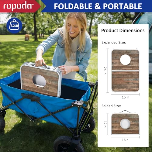 Image of ROPODA Portable Cornhole Board Set,24x16 / 30x20in Corn Hole Games for Adults with 8 Bean Bags, Lightweight Aluminum Alloy Edging Cornhole Set for Outdoor Games, Beach and Tailgates
