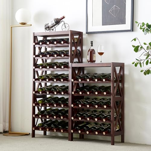 Soporte para botellas de vino de madera 54.6x26x124cm miniatura 3