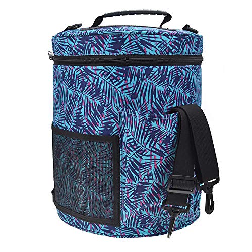Large Knitting Bag for Yarn Storage, Portable Crochet Yarn Ball Holder, Knitting Tote Organizer Bag for Storage Knitting Accessories and Crochet Hooks #3989