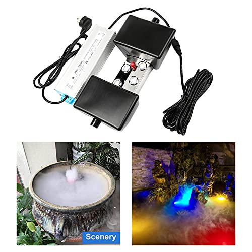H HILABEE Ultrasone Mist Maker Fogger 4 Head Waterproof Power Luchtbevochtiger Mist Maker voor Tuinieren Hydrocultuur - Afbeelding 5