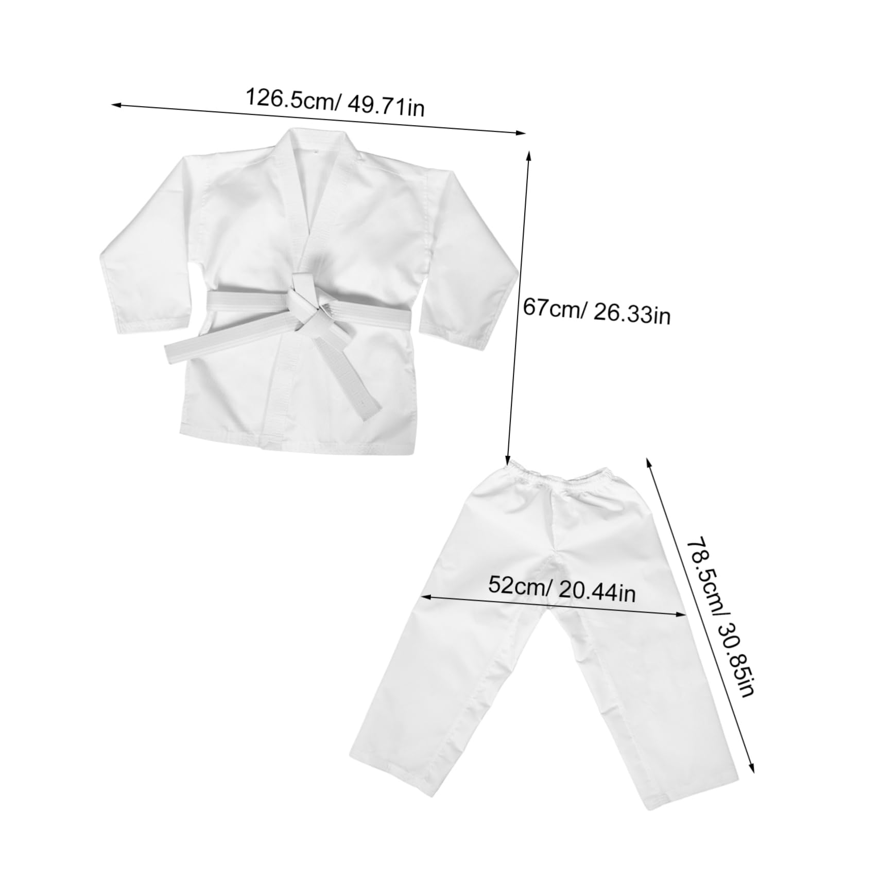 Beaupretty Uniforme De Karaté Jeet Do Pantalon De Karaté Tenue De Karaté Pantalon d'arts Martiaux De Karaté Costume d'arts Martiaux Costume De Karaté Vêtements De