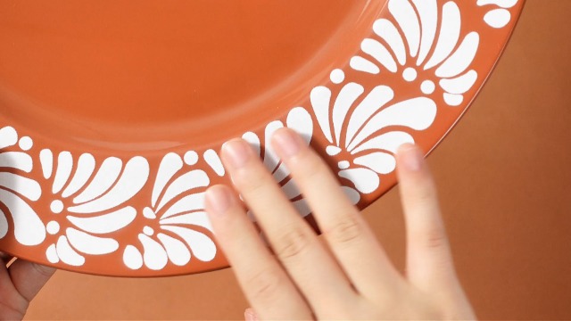Amazon.com: Jinei 10 Pcs 13 Inch Platos De Barro Floral Mexican