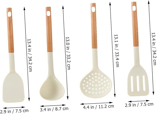 Miniatura 8 de KICHOUSE 1 juego de utensilios de cocina utensilios de silicona pequeños utensilios de cocina para un utensilios de cocina antiadherente huevo