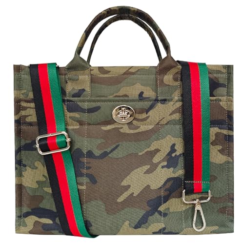 Image of Dyalsa Tote Bags for Women, Canvas Handbag Tote Purse Crossbody Bags with Zip Casual Shoulder Bags for Work and Travel