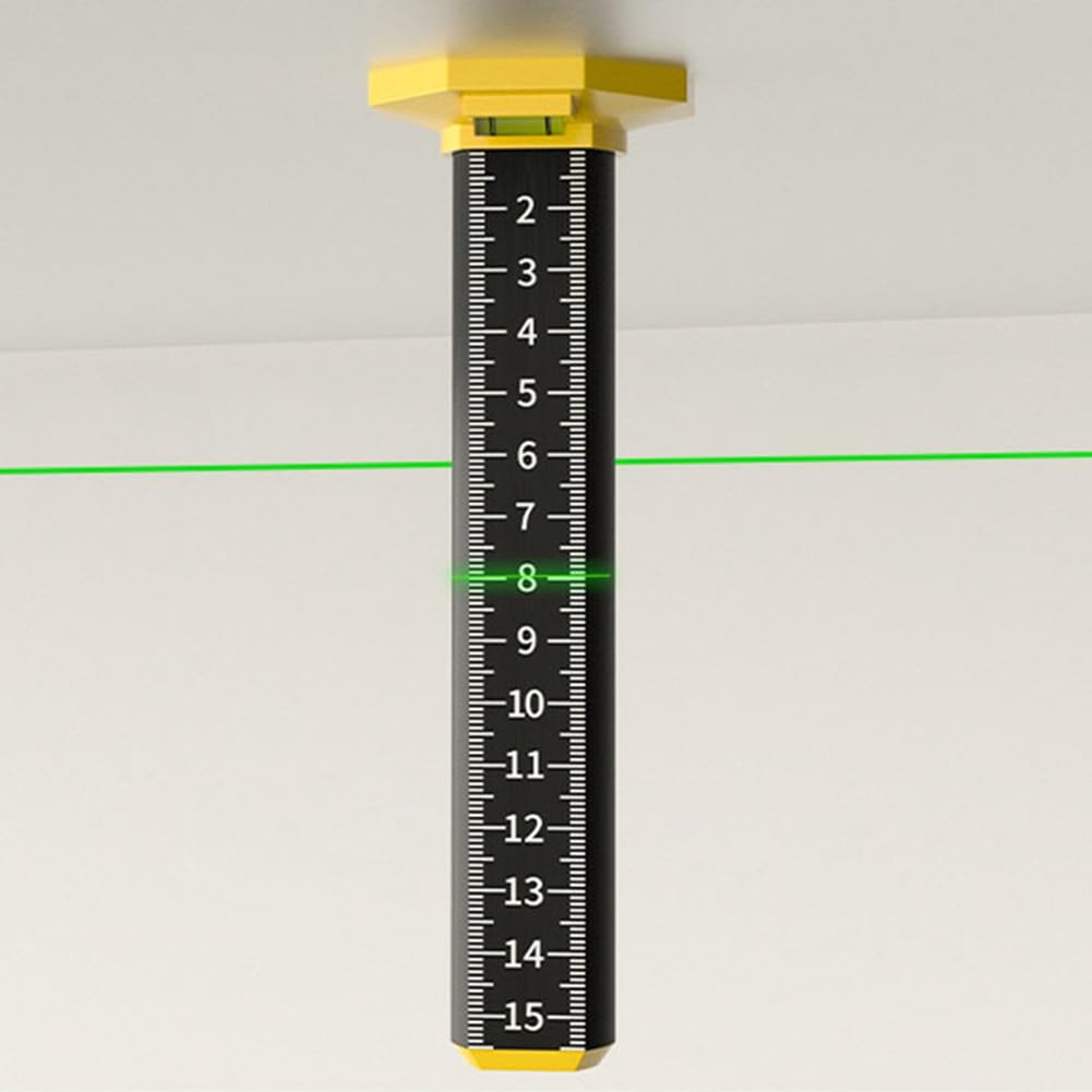 2 righelli di altezza per piastrelle da soffitto e pavimento, righello di misurazione con base magnetica, righello di misurazione per soffitto sospeso