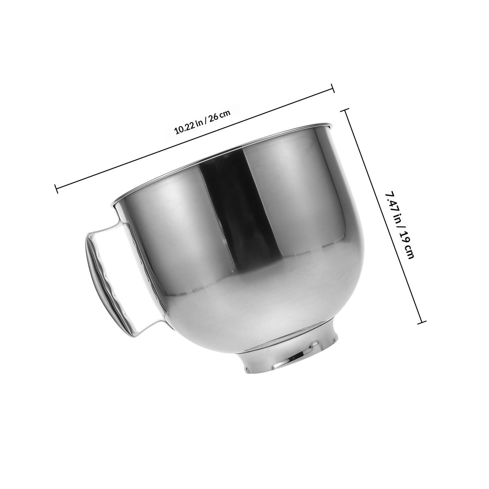 Edelstahlschüssel 3,6l mit Griff Tiefe Mischschüssel für Küche und Backen Vielseitige Rührschüssel aus Robustem Edelstahl für Teig und Eier