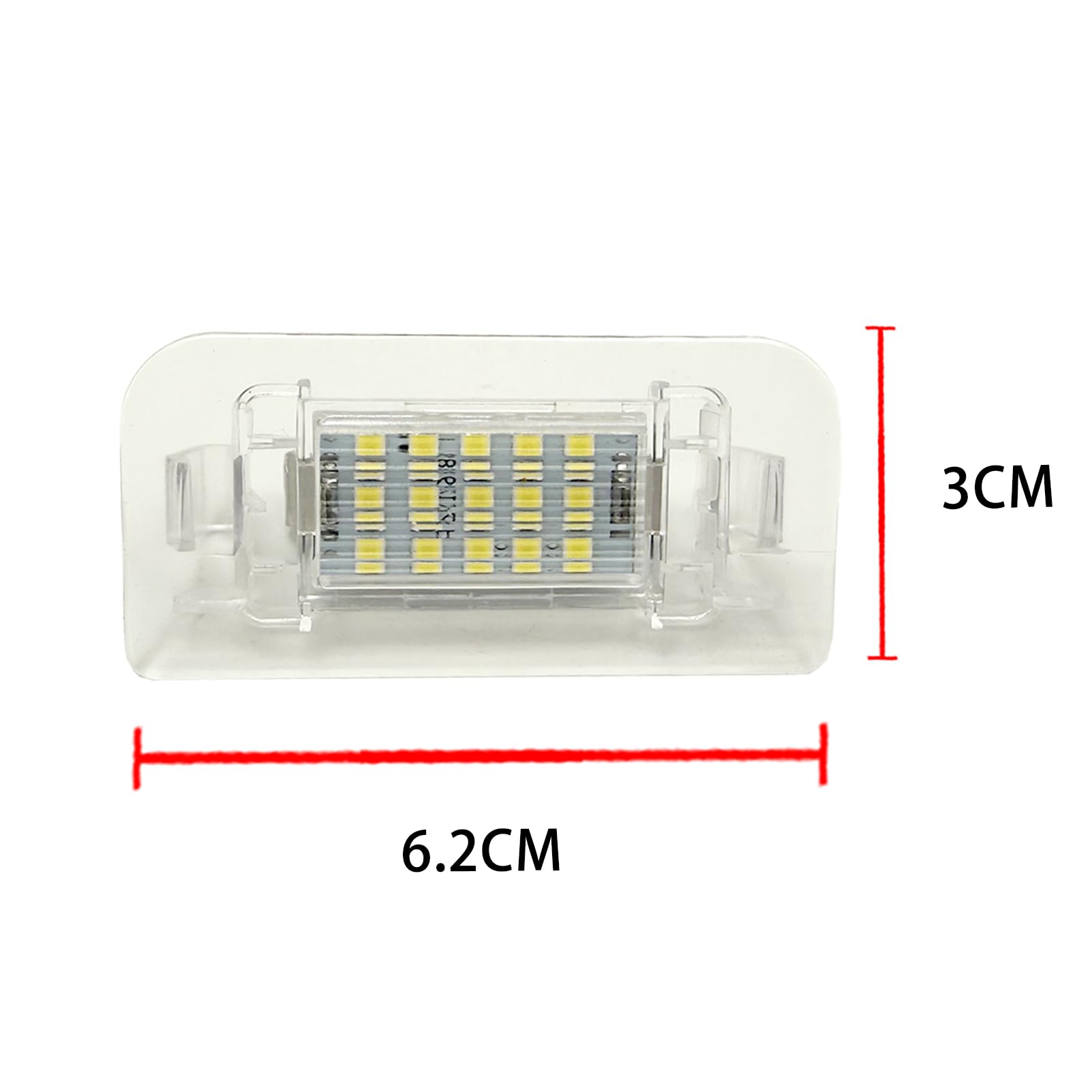 2 światła rejestracyjne A2468201566 do W246 W242 Klasa B 2011 – 2019 2 x 6000 K 2468201566