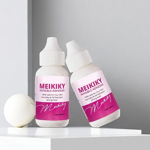 Pegamento de peluca para peluca de encaje frontal impermeable, pegamento para cabello para tejido de repuesto adhesivo invisible y resistente a la