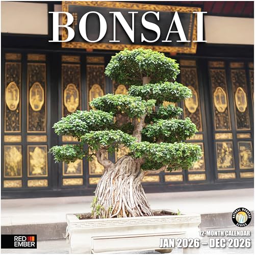 RED EMBER Bonsai 2026 Wall Calendar 12 Month | 12' x 24' Open | Thick & Sturdy Paper | Holiday Gift...