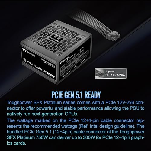 Thermaltake Toughpower SFX 750W 80Plus Platinum PS-STP-0750FNFAPU-1 の商品画像 3