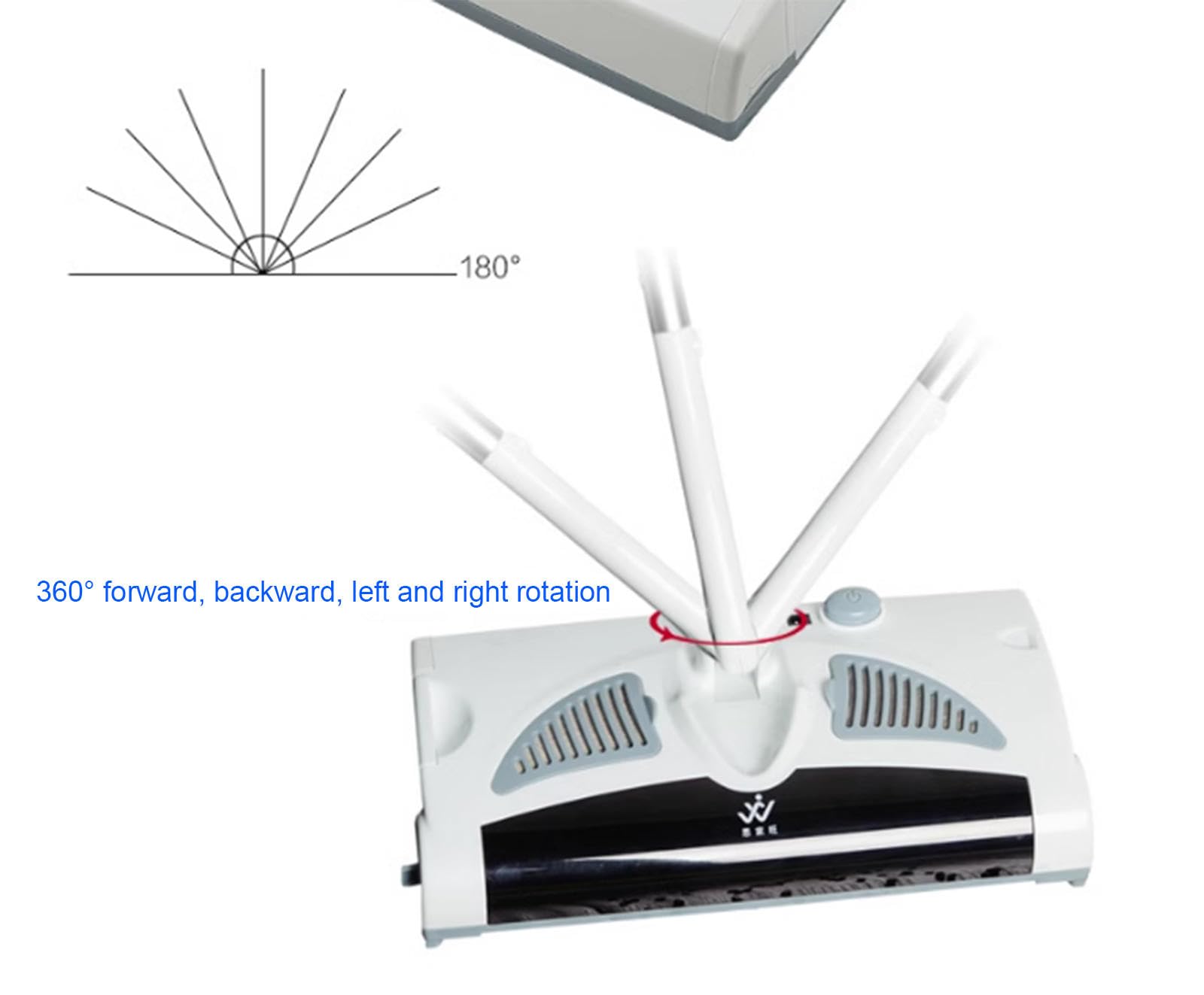 VIDECOR Balayeuse à Tapis – Nettoyeur de Sol Manuel, Rouleau pour Nettoyer Les Tapis et Les Sols Durs, Dissolvant de Fourrure d'animaux, Utilisation Facile, Peigne à Brosse