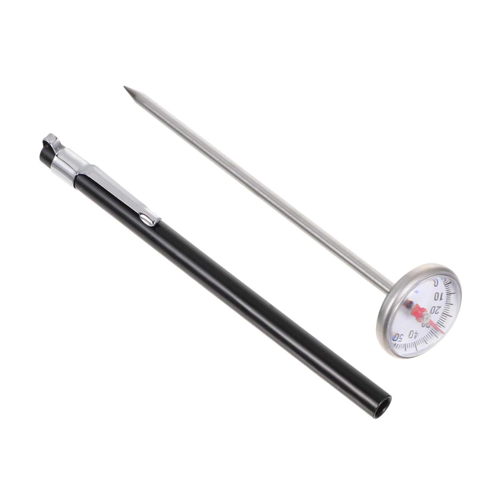 Garneck Stainless Steel Kitchen Thermometer for Cooking Frothing Water Measurement Compact Lightweight Food Thermometer for Safe Reading Home Outdoor Use