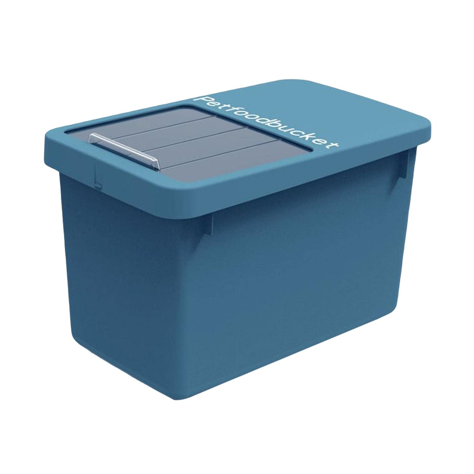 D DOLITY Large Pet Food Container Sealed Storage Feeder Sealing Box Food Bucket Container Food Containers Bin for Dog Cat Cereal Kitchen Grain Pets, Blue
