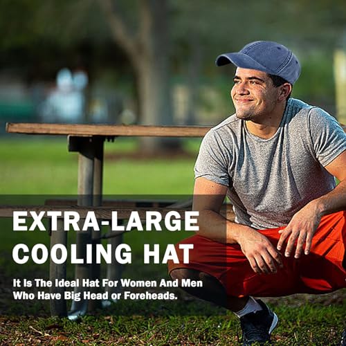 Image of Oversized XL XXL 100% Cotton Basebal Cap Large Dad Washed Sport Cap Unconstructed Low Profilel Hat for Big Head(23.5 inch-25.5 inch)