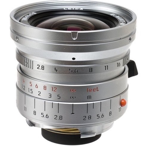 Obiettivo Leica elmarit F/2.8 21 mm Asph argento cromato 11897