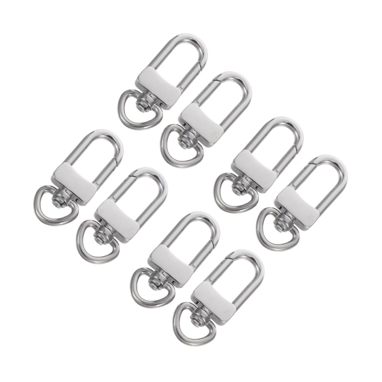 8 Piezas Ganchos Giratorios Inoxidable para Llaveros Cierres Tipo Langosta Resistentes la Corrosión Clips para Bolsas Accesorios para Manualidades y Joyería
