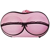 Wrapables Racy Bra Lingerie Travel Case with Inside Pocket, Light Pink