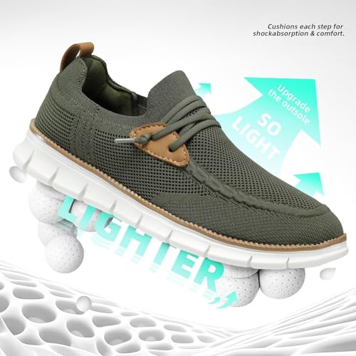 Image of Mens Casual Loafers Shoes Slip On Fashion Walking Dress Sneakers Business Oxfords Work Lightweight Soft Sole Zapatos